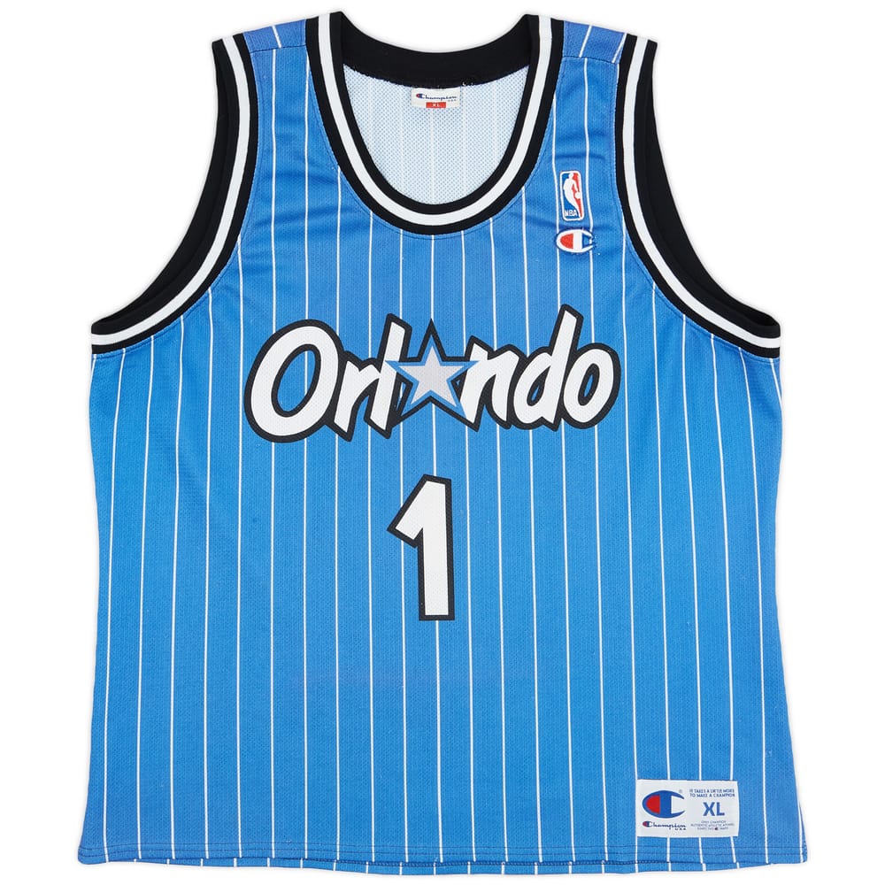 1994-98 Orlando Magic A.Hardaway #1 Champion Away Jersey - 6/10 - (XL)