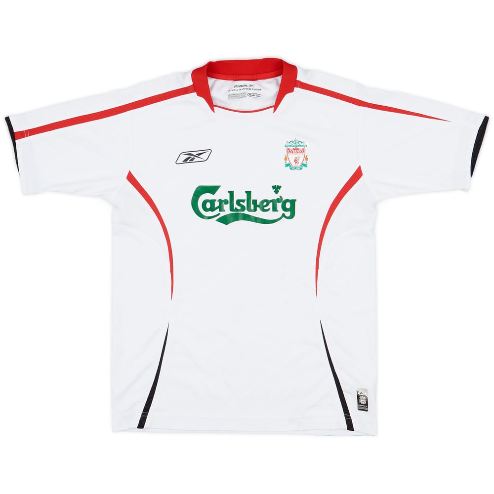 2005-06 Liverpool Away Shirt - 5/10 - (L.Boys)
