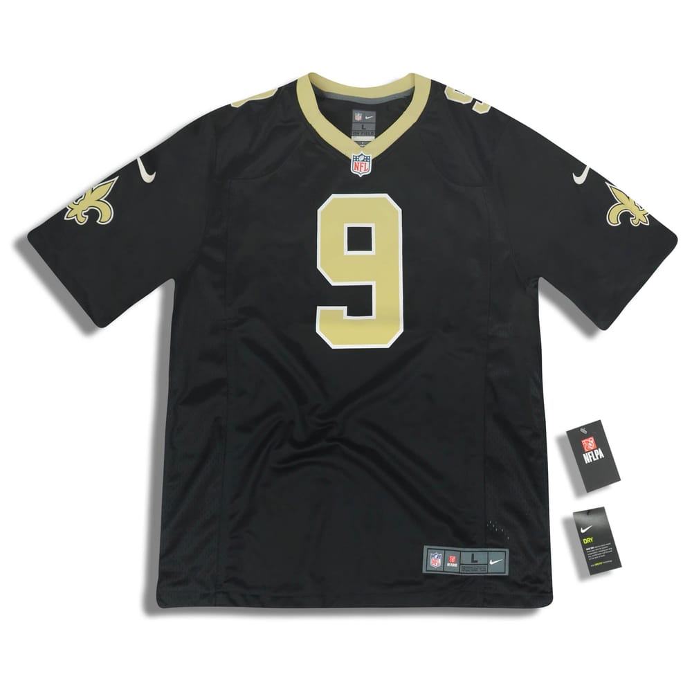 2018-19 New Orleans Saints Brees #9 Nike Game Jersey (Home) L - W/Tags