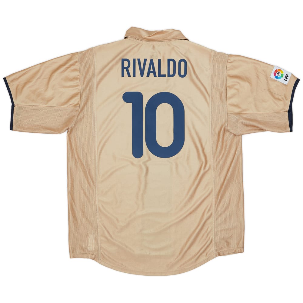 2001-03 Barcelona Away Shirt Rivaldo #10 - 8/10 - (XL)