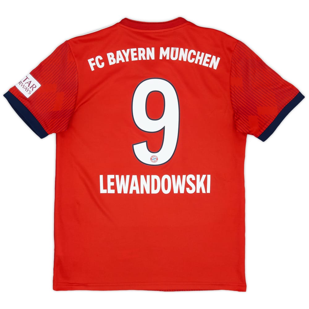 2018-19 Bayern Munich Home Shirt Lewandowski #9 - 7/10 - (S)