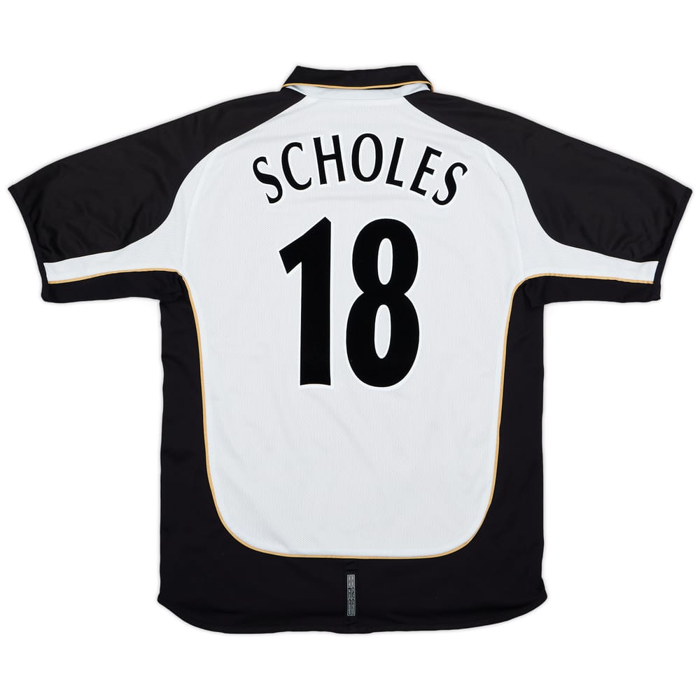 2001-02 Manchester United Centenary Away/Third Shirt Scholes #18 - 7/10 - (L)