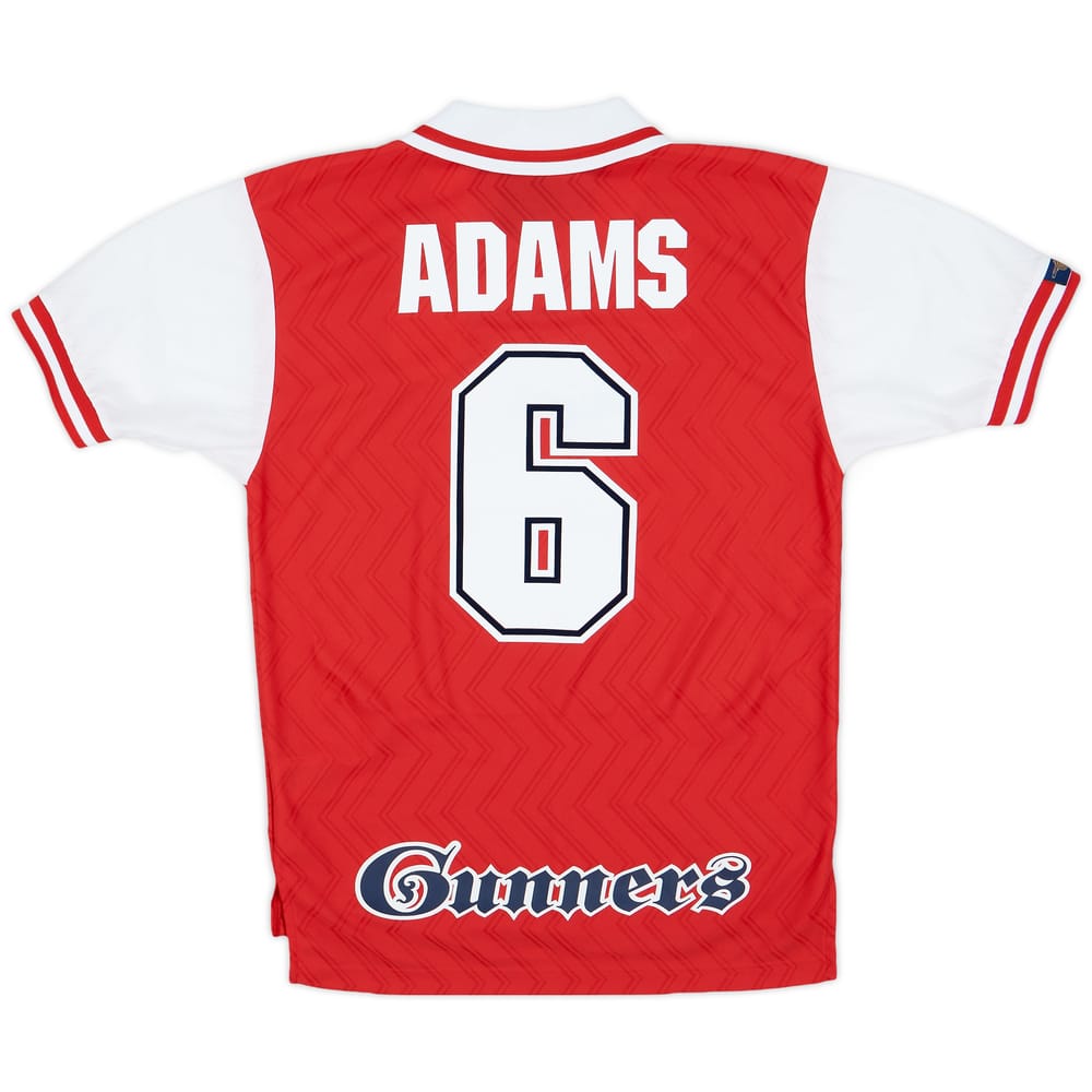 1996-98 Arsenal Home Shirt Adams #6 - 8/10 - (S)