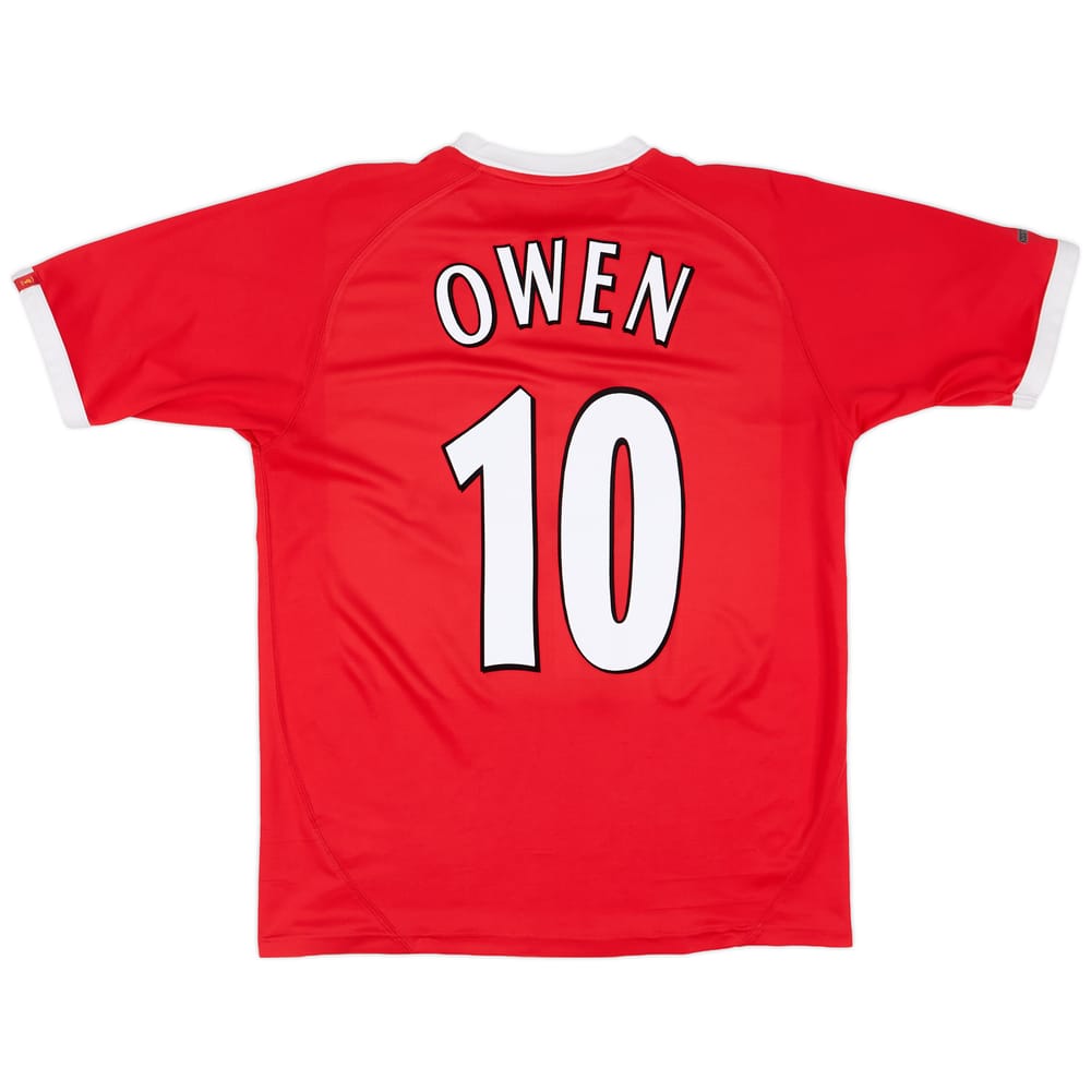 2001-03 Liverpool CL Shirt Owen #10 - 8/10 - (L)