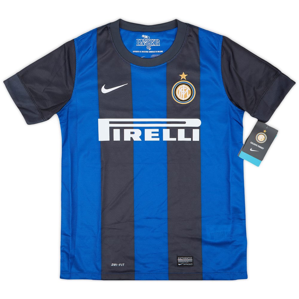 2012-13 Inter Milan Home Shirt (L.Boys)