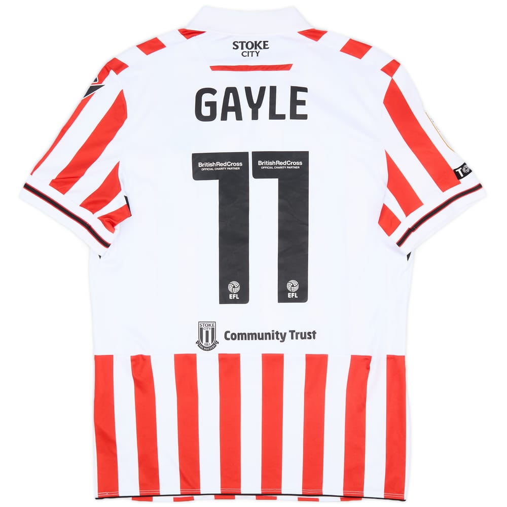 2023-24 Stoke Match Issue Home Shirt Gayle #11