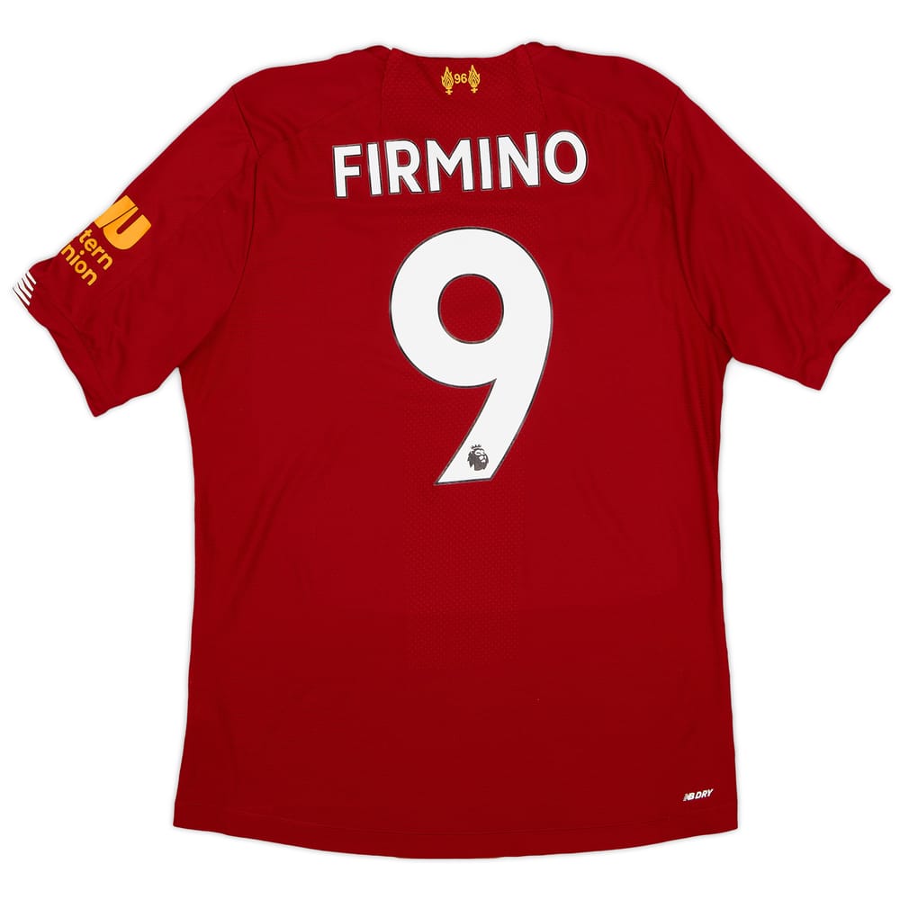2019-20 Liverpool Authentic Home Shirt Firmino #9 - 7/10 - (L)