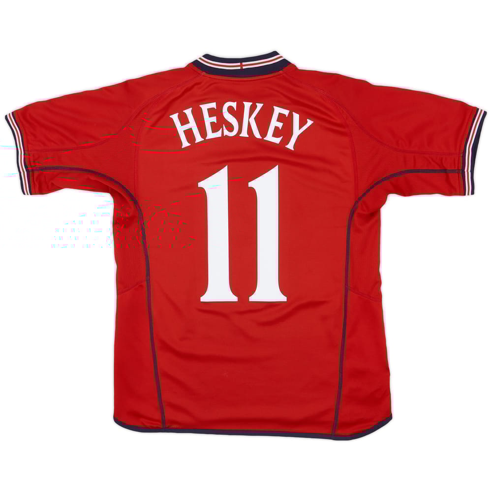 2002-04 England Away Shirt Heskey #11 - 7/10 - (M)