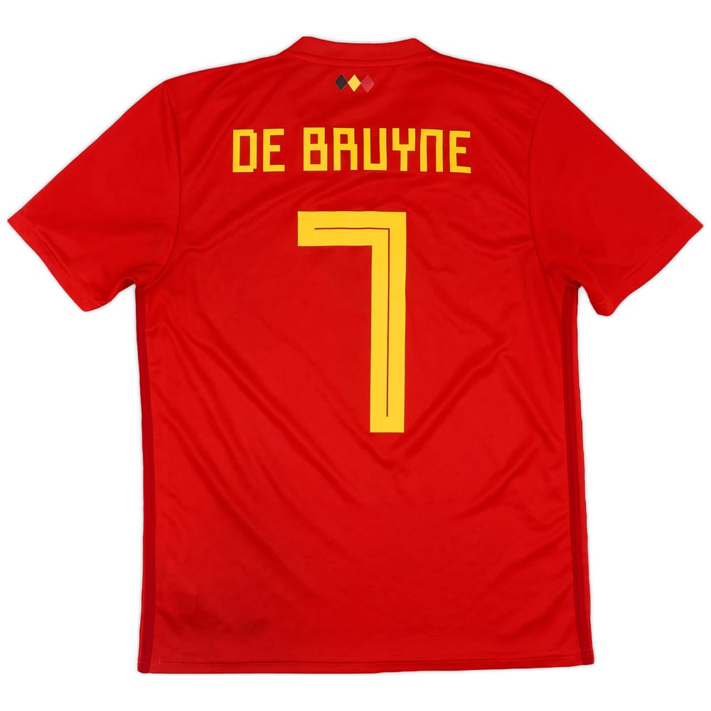 2018-19 Belgium Home Shirt De Bruyne #7 - 8/10 - (M)