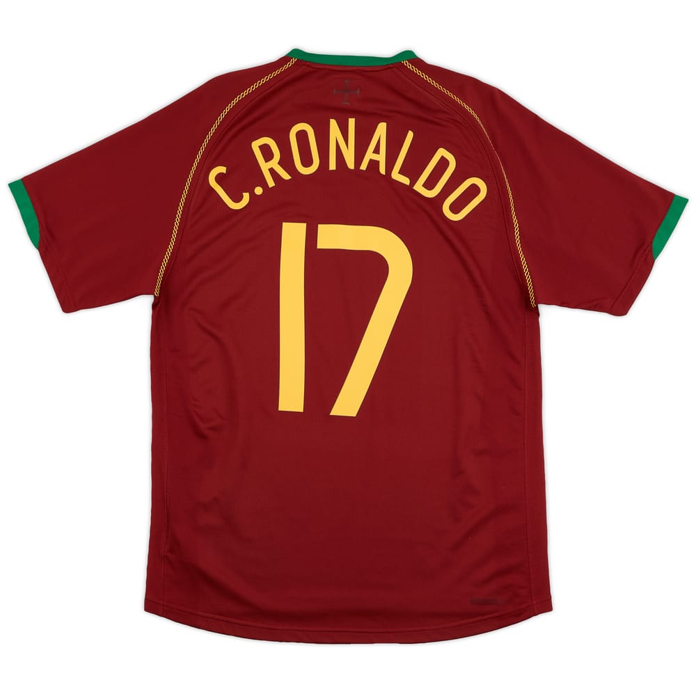 2006-08 Portugal Home Shirt C.Ronaldo #17 - 8/10 - (M)