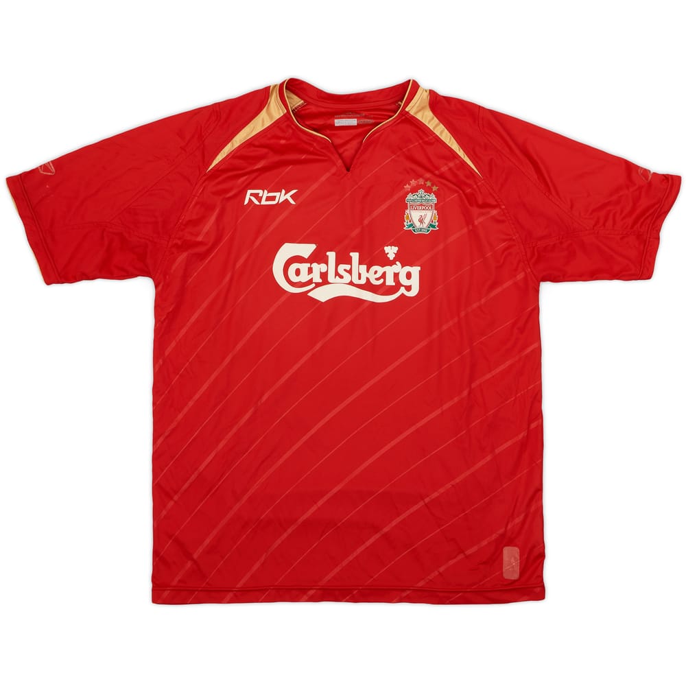 2005-06 Liverpool CL Home Shirt - 5/10 - (L)