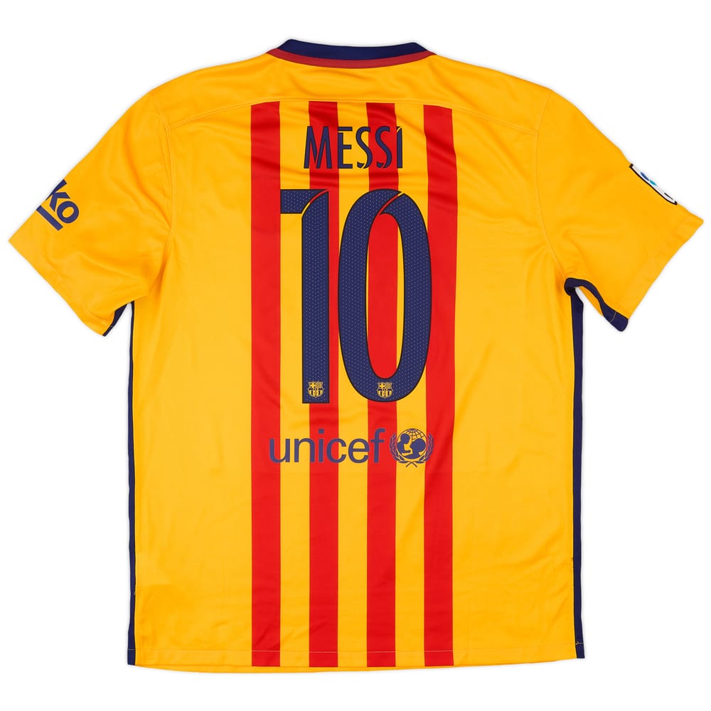 2015-16 Barcelona Away Shirt Messi #10 - 7/10 - (L)