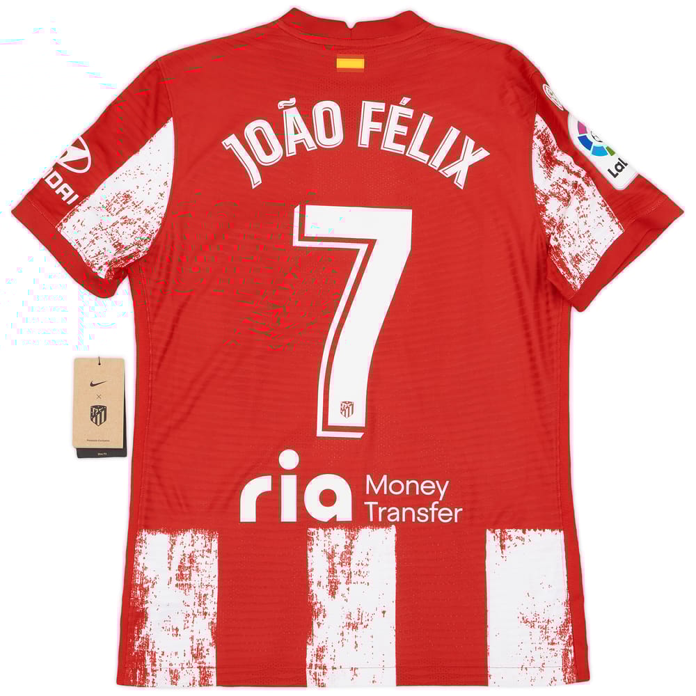 2021-22 Atletico Madrid Authentic Home Shirt Joao Felix #7 (M)
