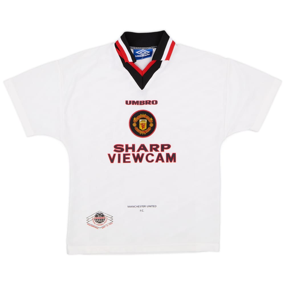 1996-97 Manchester United Away Shirt - 8/10 - (L.Boys)