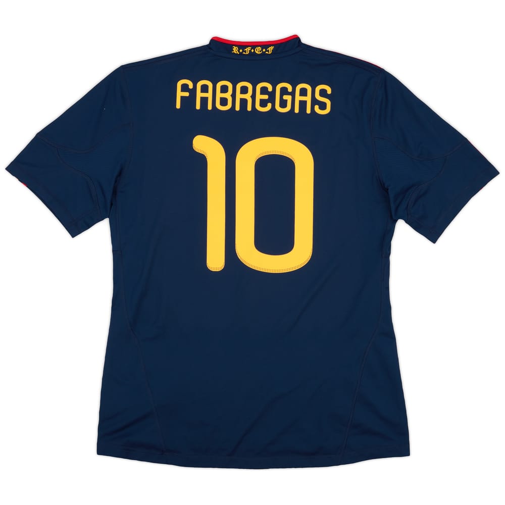 2010-11 Spain Away Shirt Fabregas #10 - 9/10 - (L)