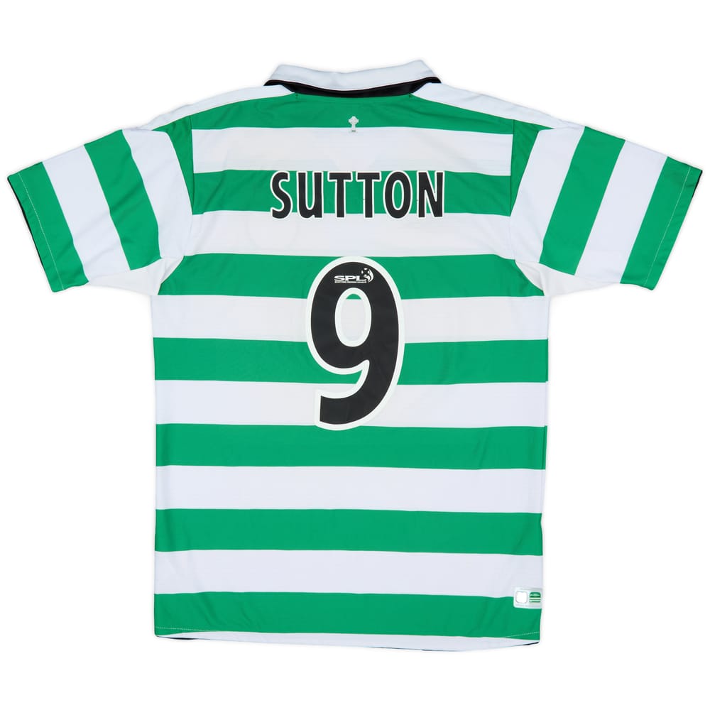 2004-05 Celtic Home Shirt Sutton #9 - 7/10 - (M)