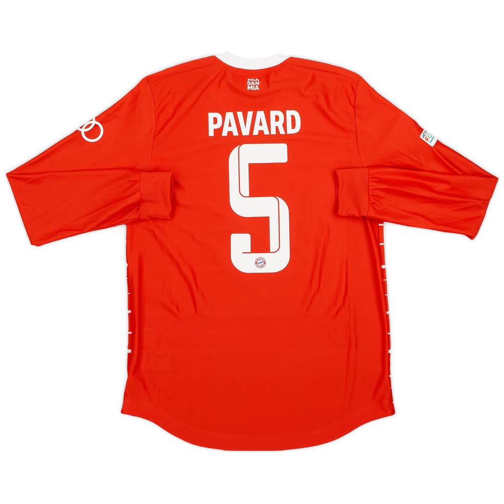 2022-23 Bayern Munich Match Issue Champions League Home L/S Shirt Pavard #5