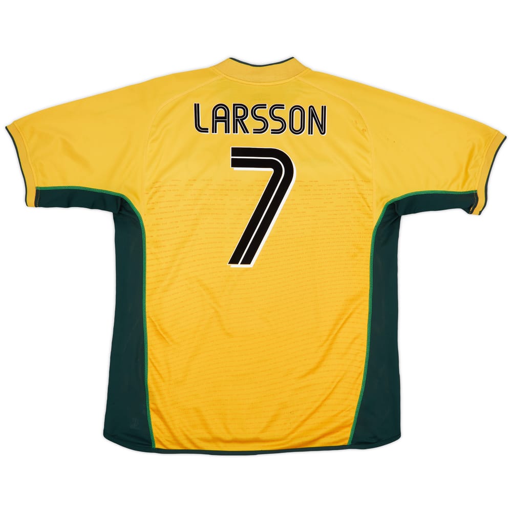 2002-03 Celtic Away Shirt Larsson #7 - 8/10 - (XL)