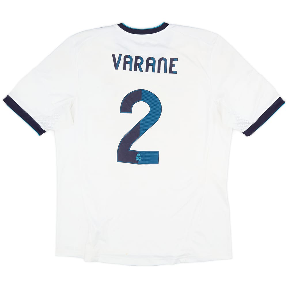 2012-13 Real Madrid Signed Home Shirt Varane #2 - 5/10 - (XL)