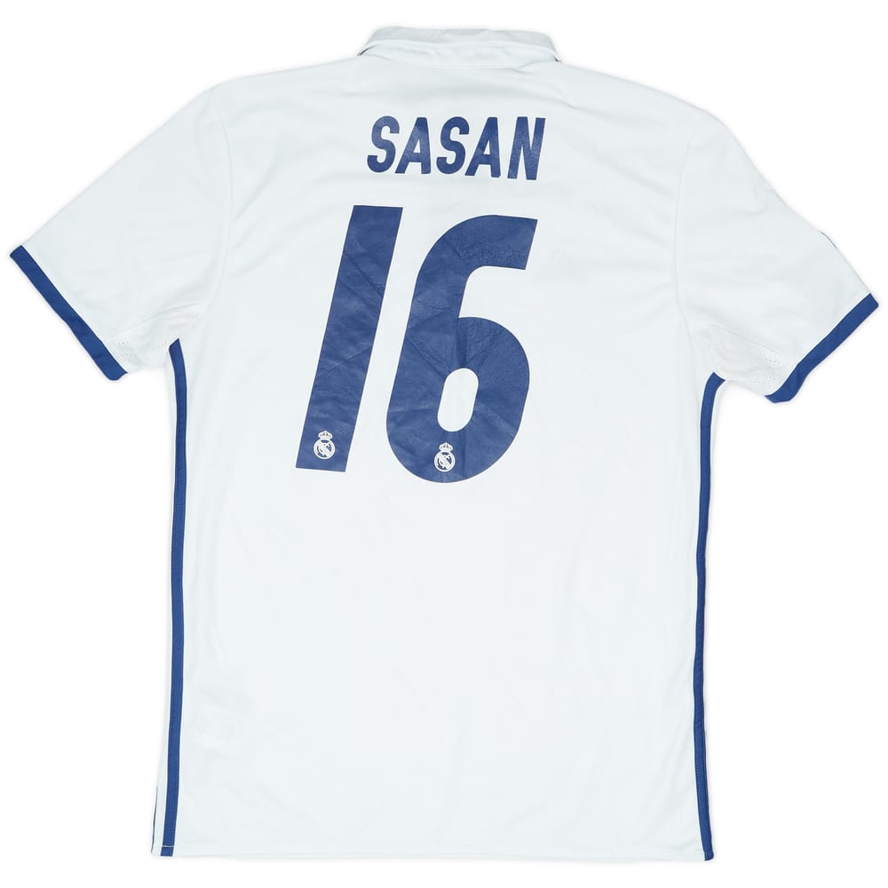 2016-17 Real Madrid Home Shirt Sasan #14 - 4/10 - (M)