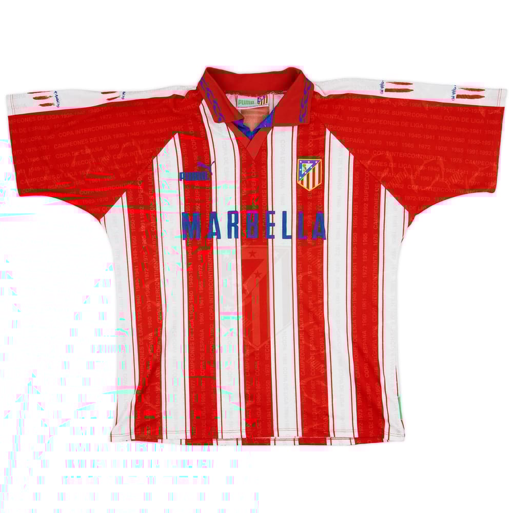 1995-96 Atletico Madrid Home Shirt - 8/10 - (XL)