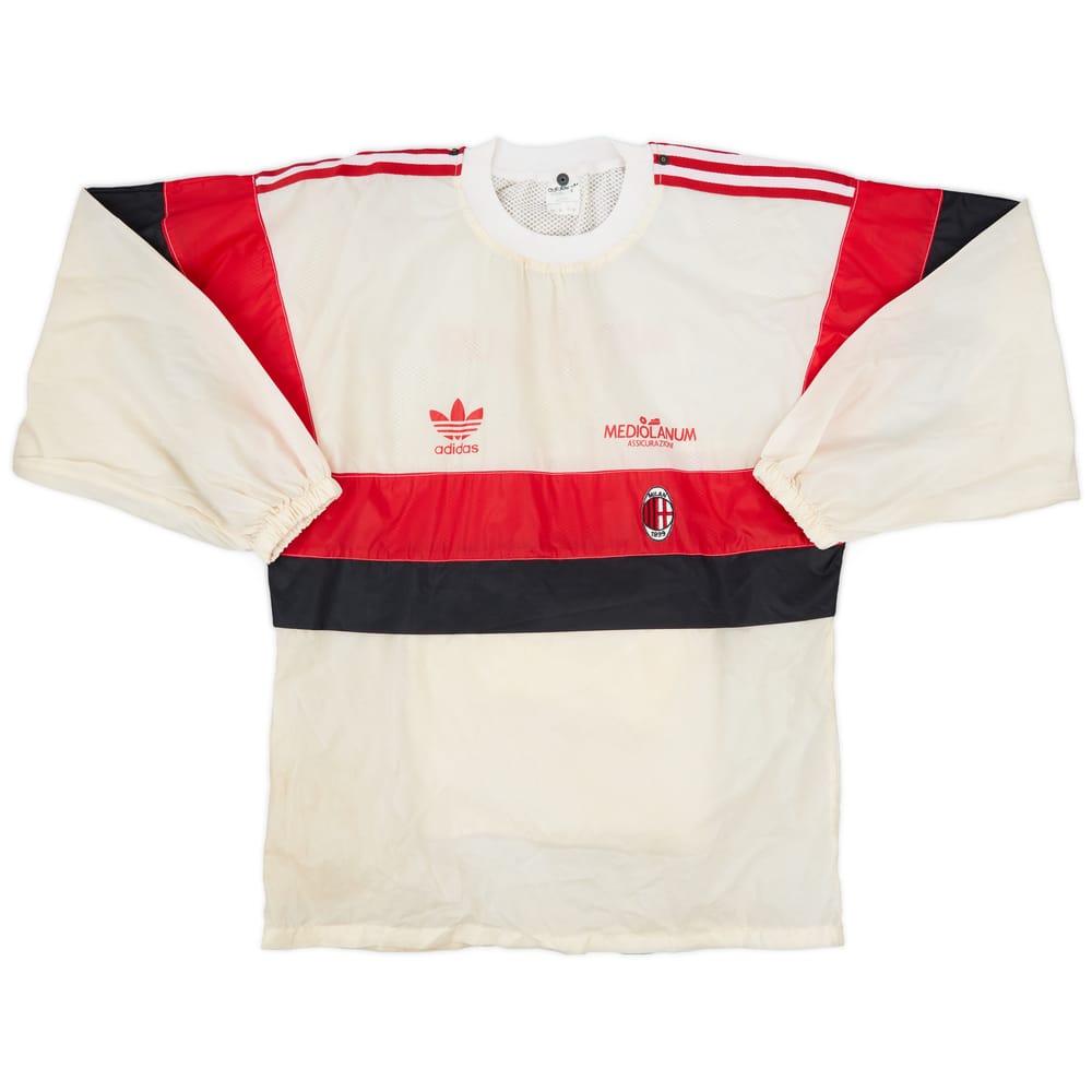 1990-92 AC Milan adidas Hooded Drill Top - 5/10 - (S)