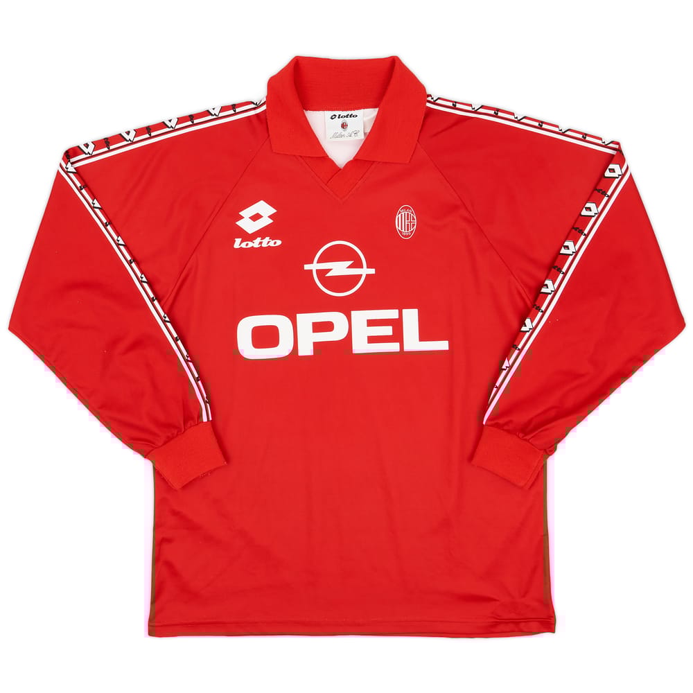 1995-96 AC Milan Lotto Training L/S Shirt - 8/10 - (L)