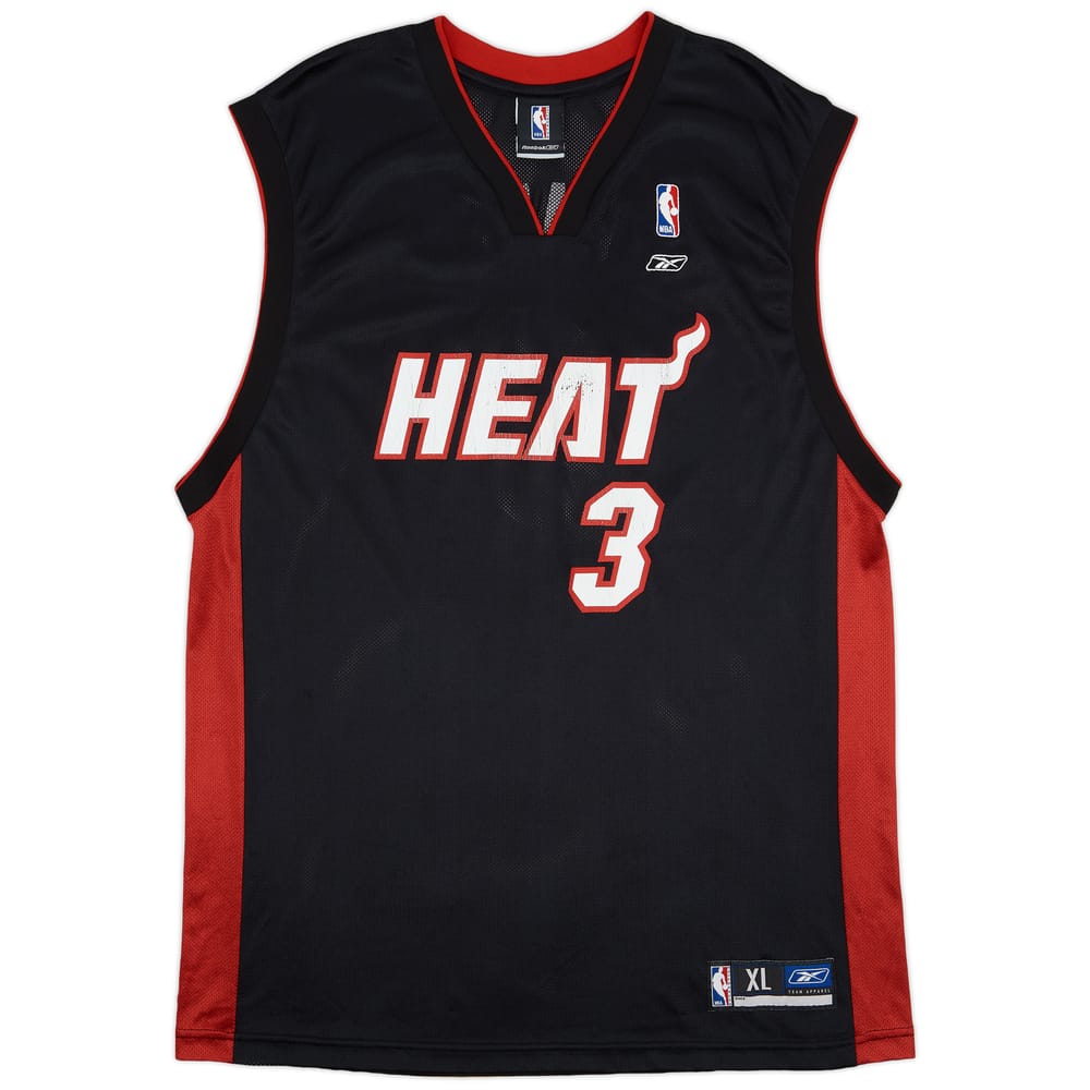 2003-06 Miami Heat Wade #3 Reebok Away Jersey - 5/10 - (XL)