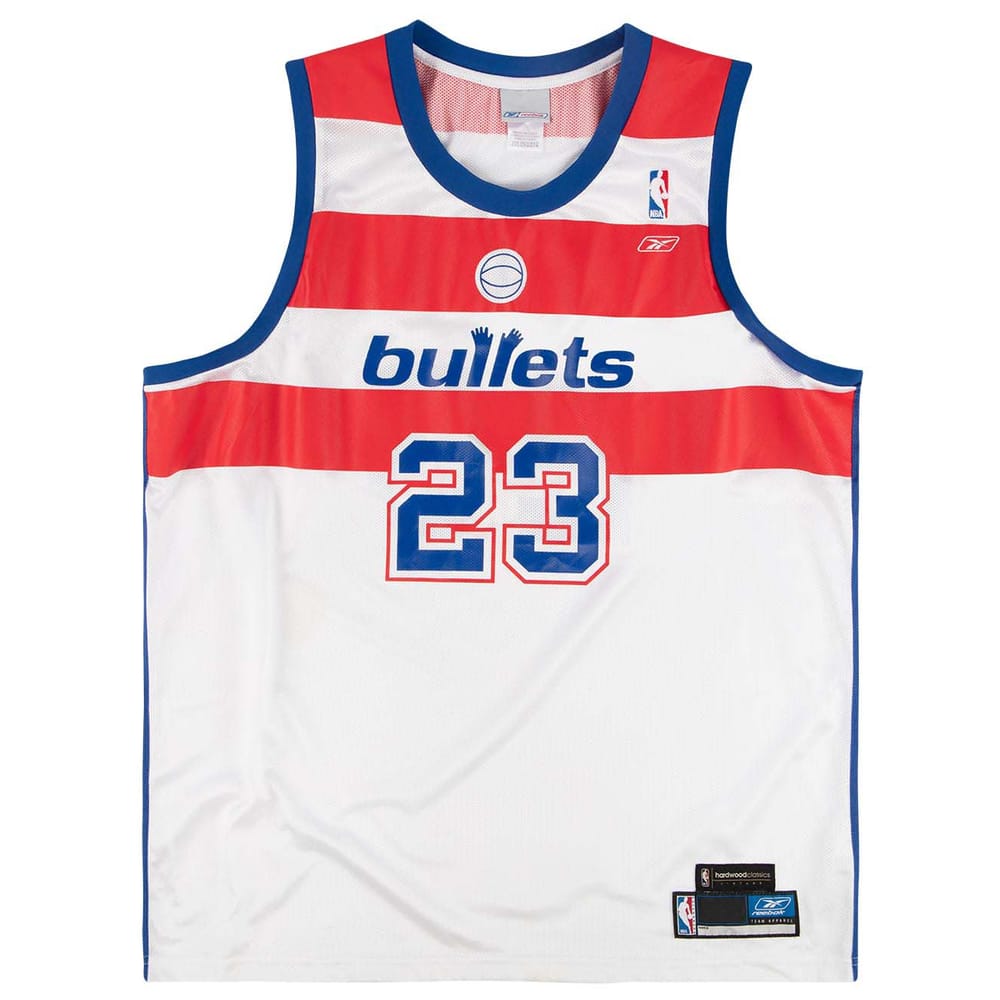 2002-03 Washington Bullets Jordan #23 Reebok Jersey (Home) XXL