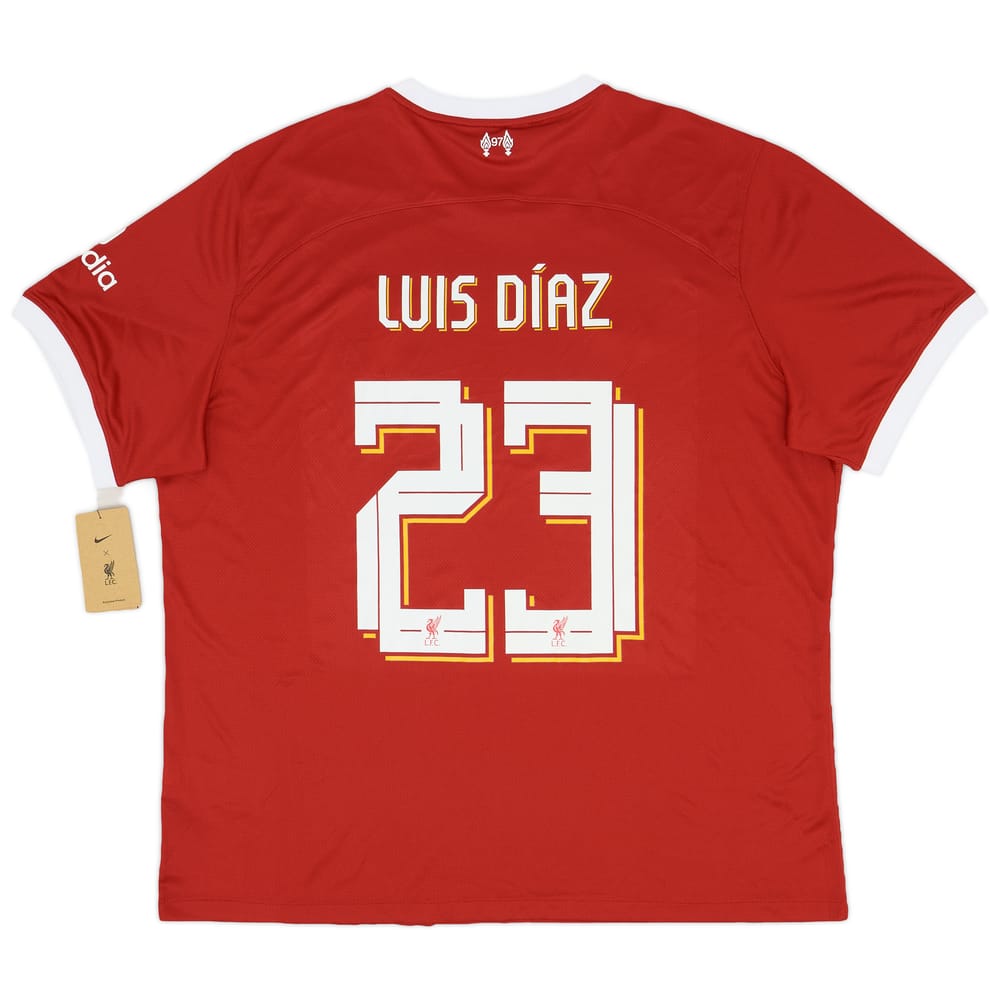 2023-24 Liverpool Home Shirt Luis Diaz #23 (XXL)