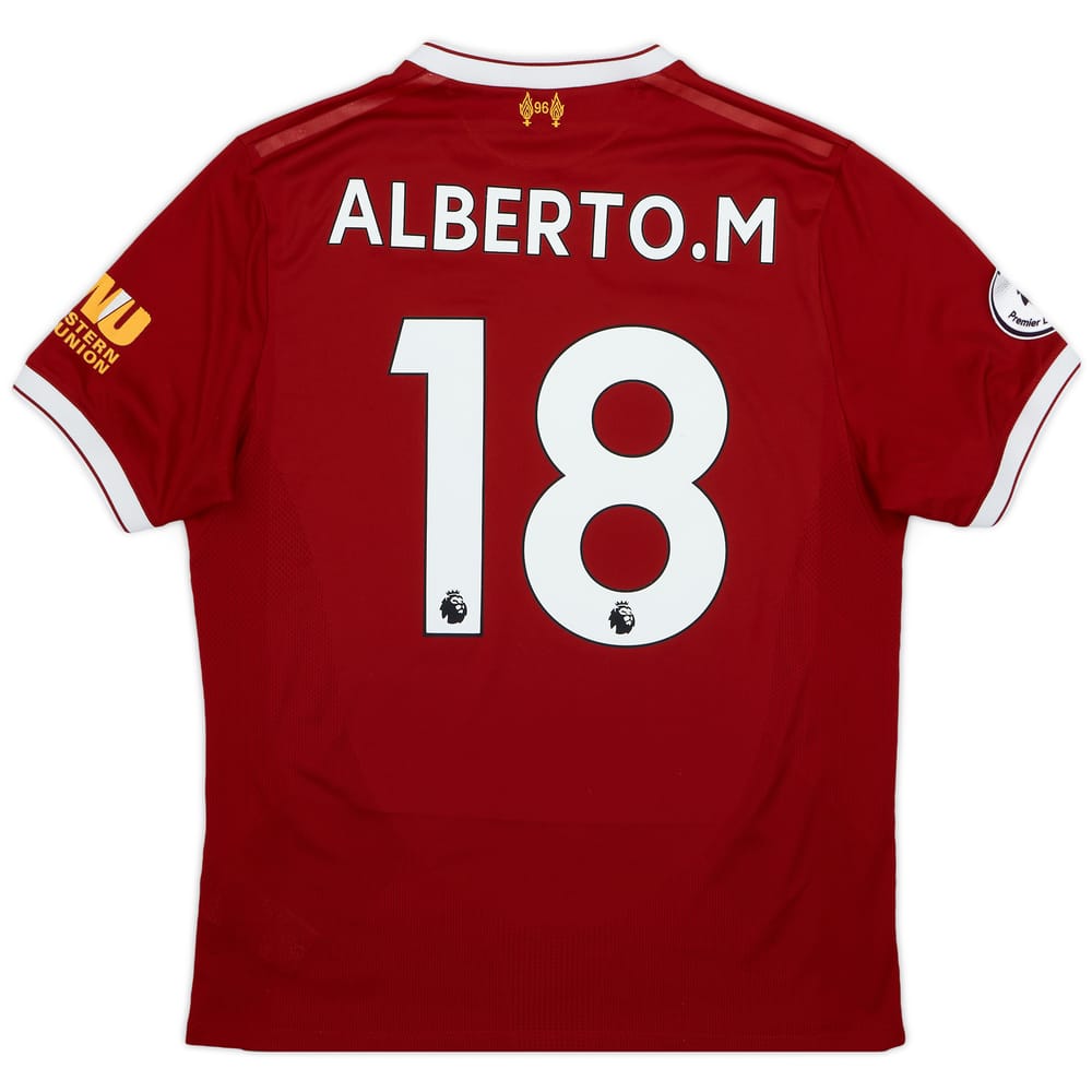 2017-18 Liverpool 125 Years Home Shirt Alberto. M #18 - 7/10 - (M)