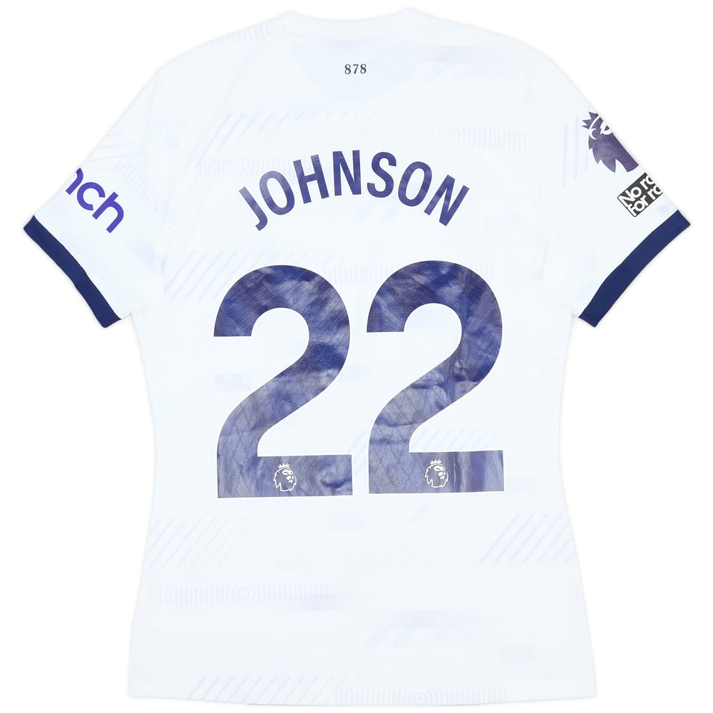 2023-24 Tottenham Match Issue Home Shirt Johnson #22