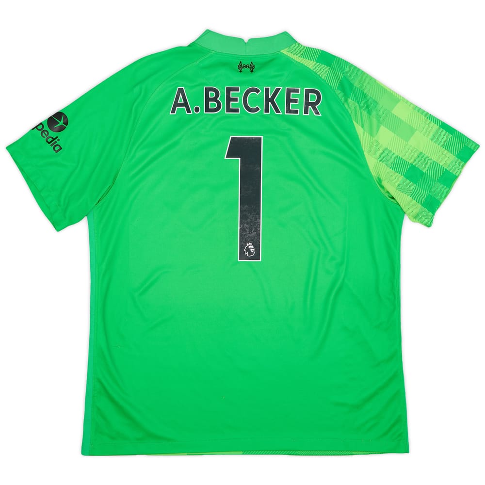 2021-22 Liverpool GK Shirt A.Becker #1 - 7/10 - (XL)