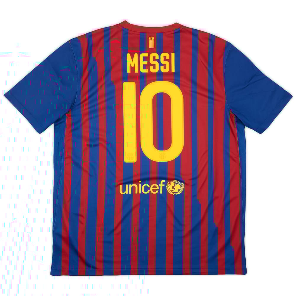 2011-12 Barcelona Home Shirt Messi #10 - 9/10 - (XL)