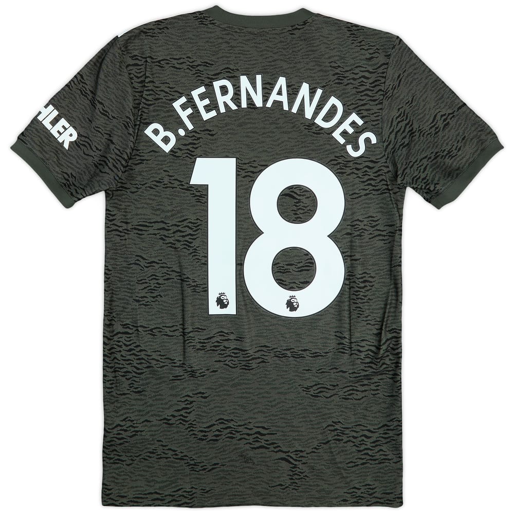 2020-21 Manchester United Away Shirt B.Fernandes #18 - 9/10 - (XS)