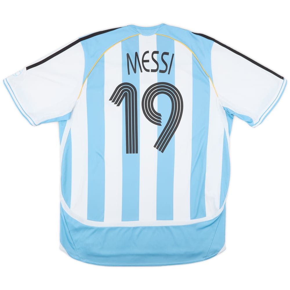 2005-07 Argentina Home Shirt Messi #19 - 8/10 - (XL)