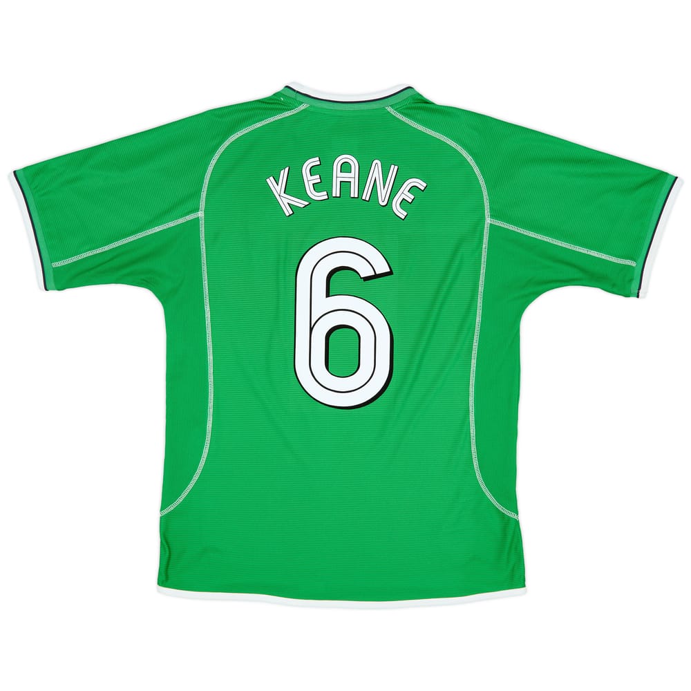2001-02 Ireland Home Shirt Keane #6 - 9/10 - (M)