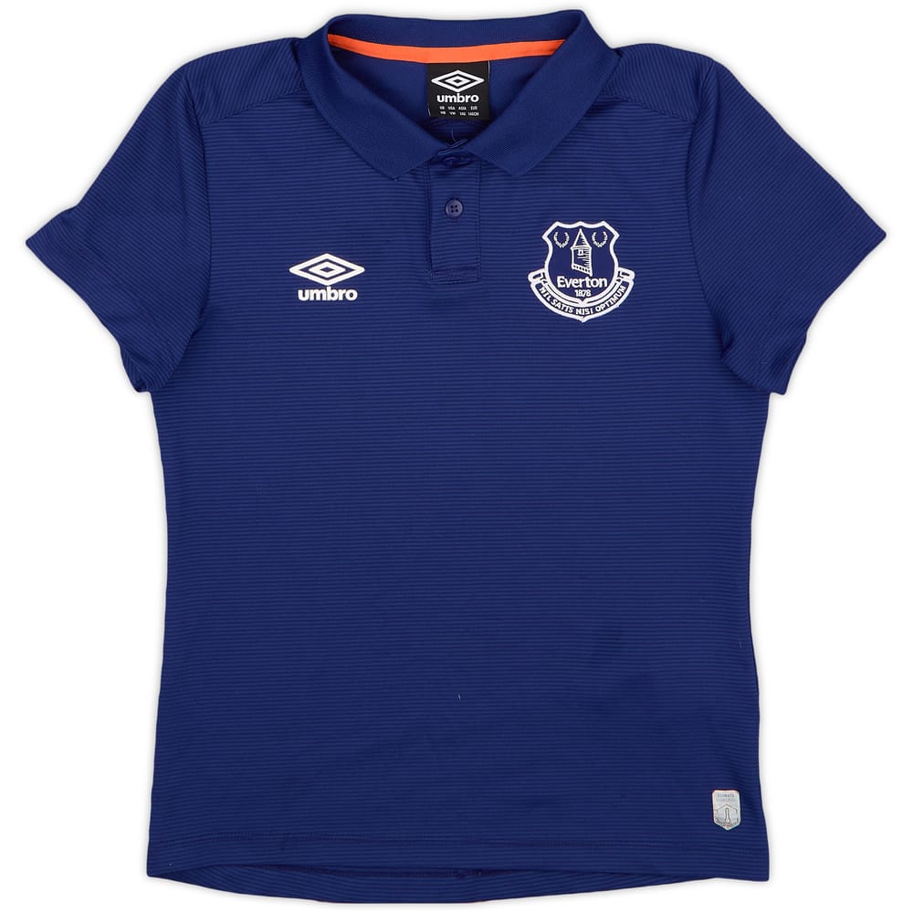2018-19 Everton Umbro Polo Shirt - 9/10 - (M.Boys)