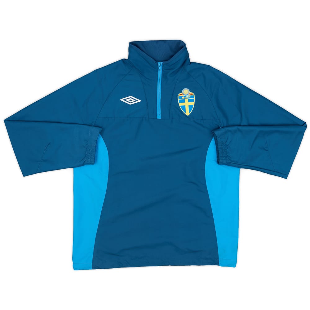2010-12 Sweden Umbro 1/4 Zip Drill Top - 9/10 - (S)