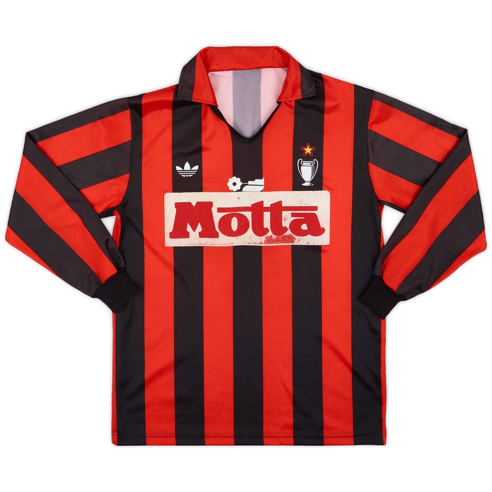 1990-91 AC Milan Basic Home L/S Shirt - 6/10 - (L)