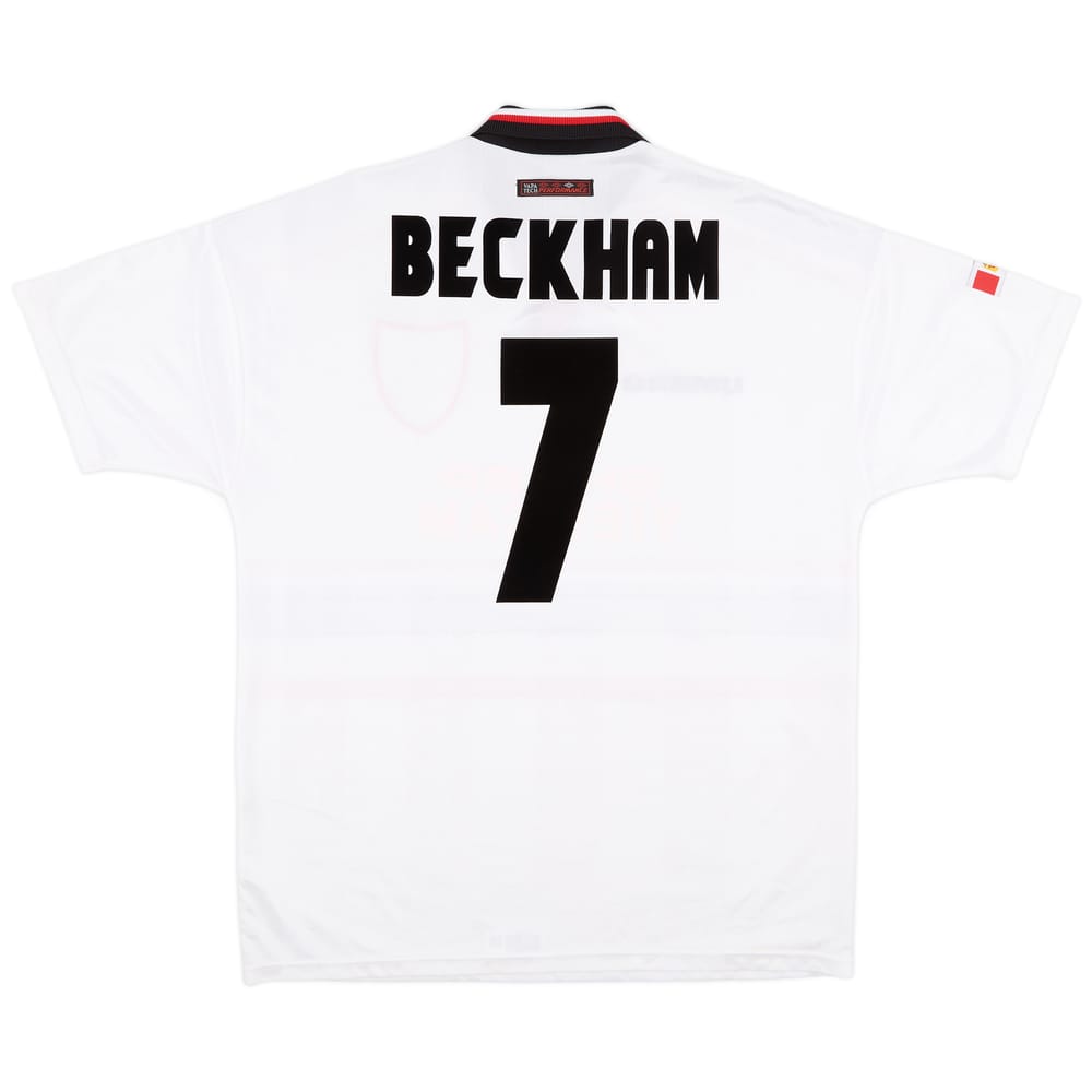 1997-99 Manchester United Away Shirt Beckham #7 - 7/10 - (XL)