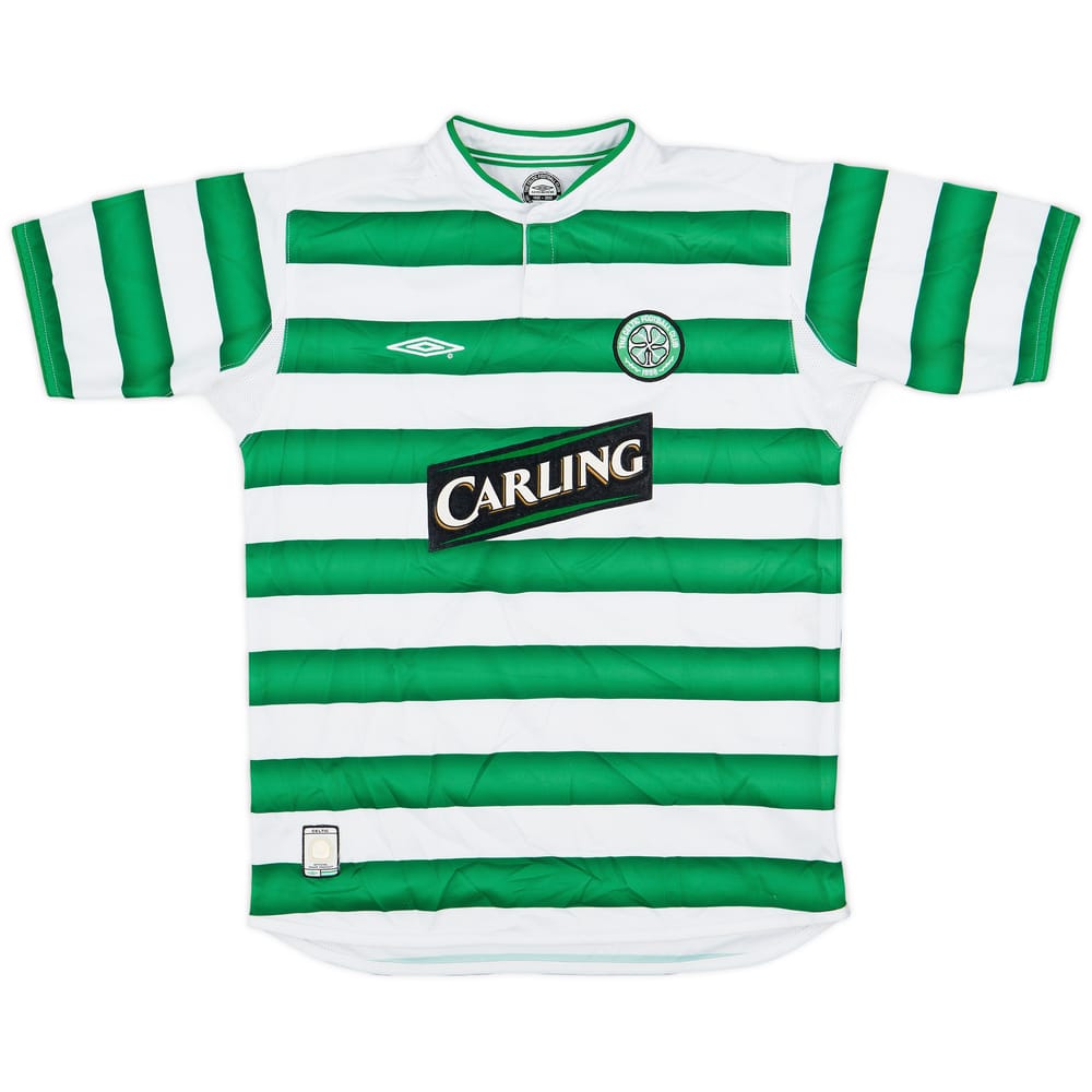 2003-04 Celtic Home Shirt - 8/10 - (XL.Boys)