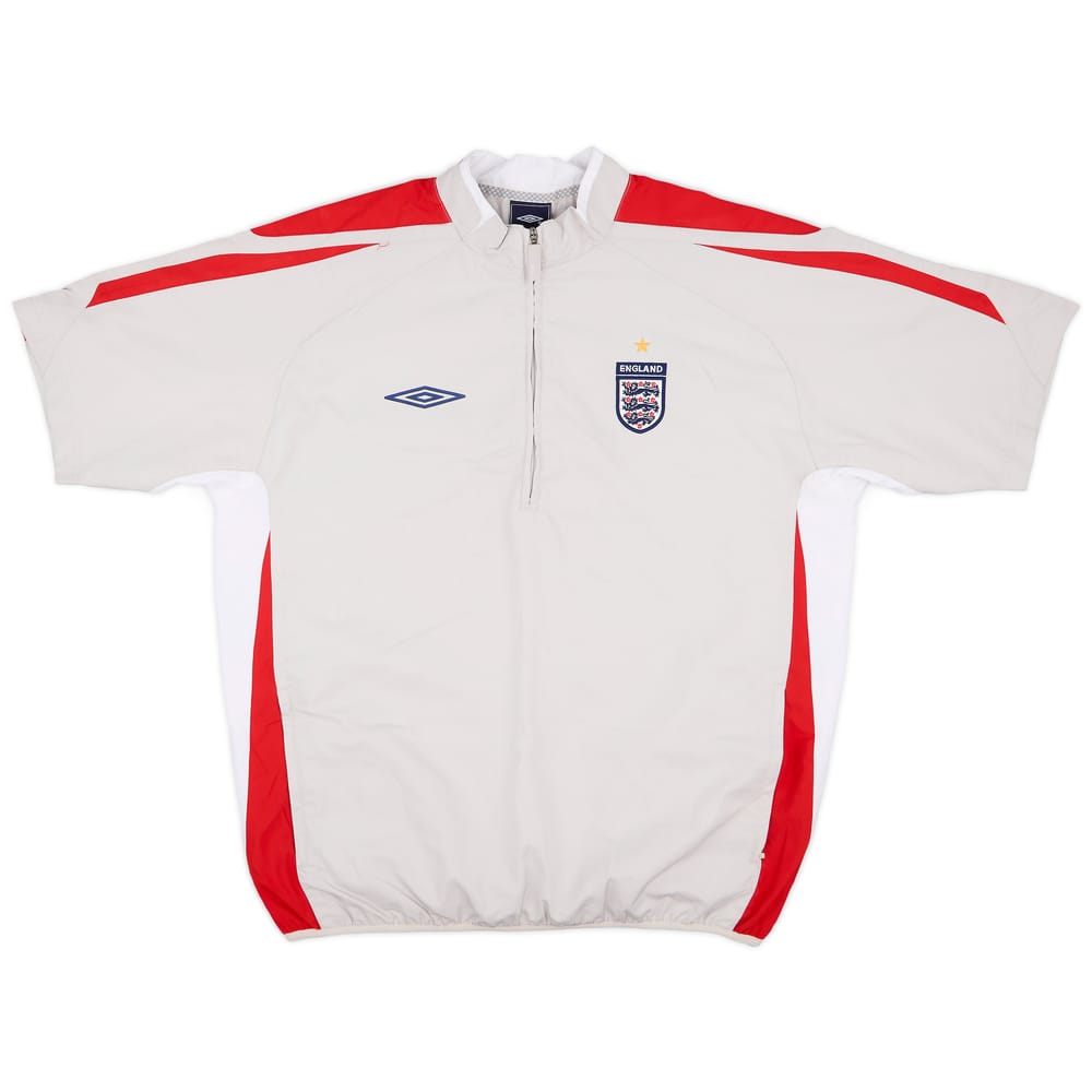 2007-09 England Umbro 1/4 Zip S/S Drill Top - 9/10 - (L)