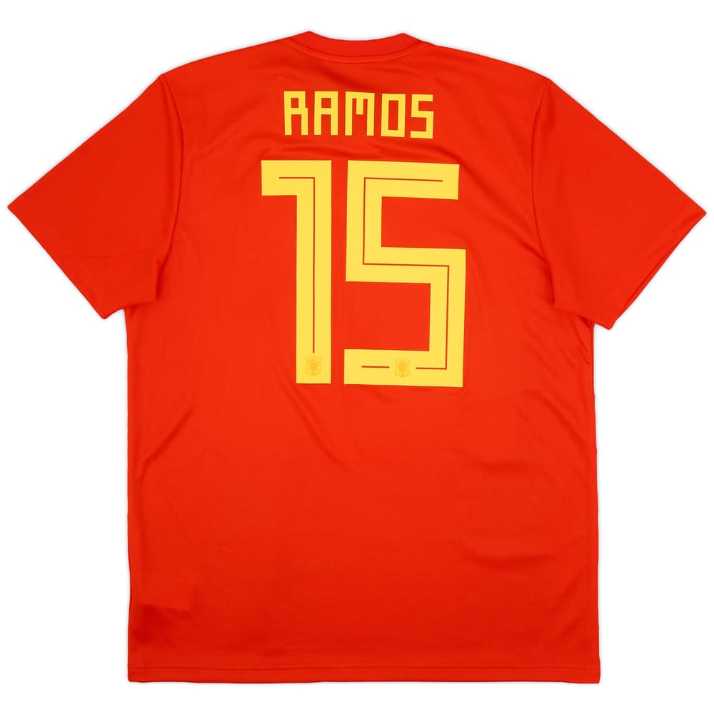 2018-19 Spain Home Shirt Ramos #15 (L)