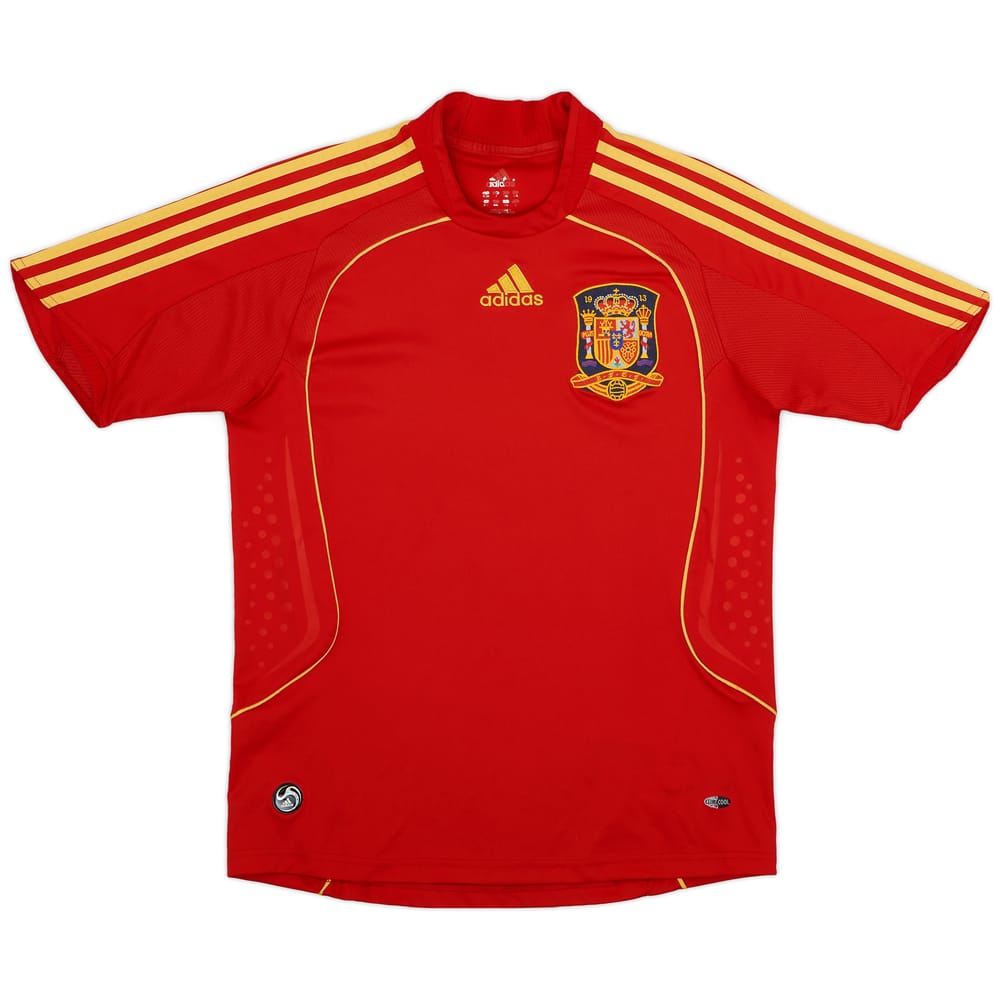 2007-09 Spain Home Shirt - 8/10 - (L.Boys)