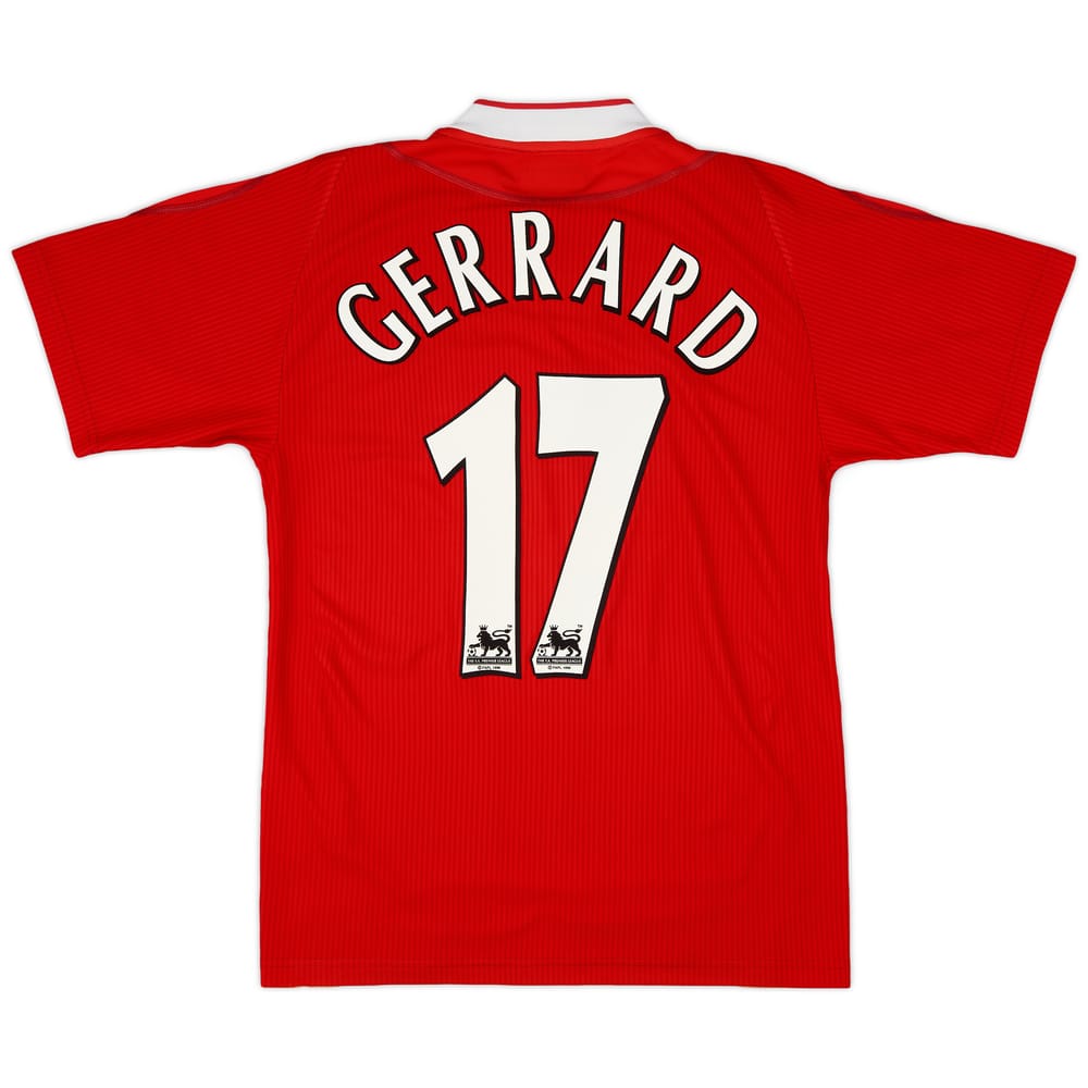 2002-04 Liverpool Home Shirt Gerrard #17 - 7/10 - (S)