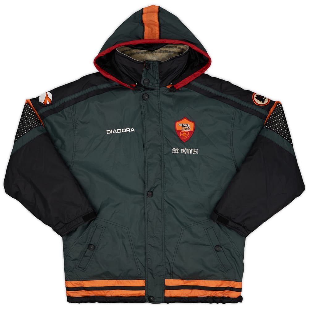 1998-99 Roma Diadora Padded Bench Coat - 9/10 - (XXL)