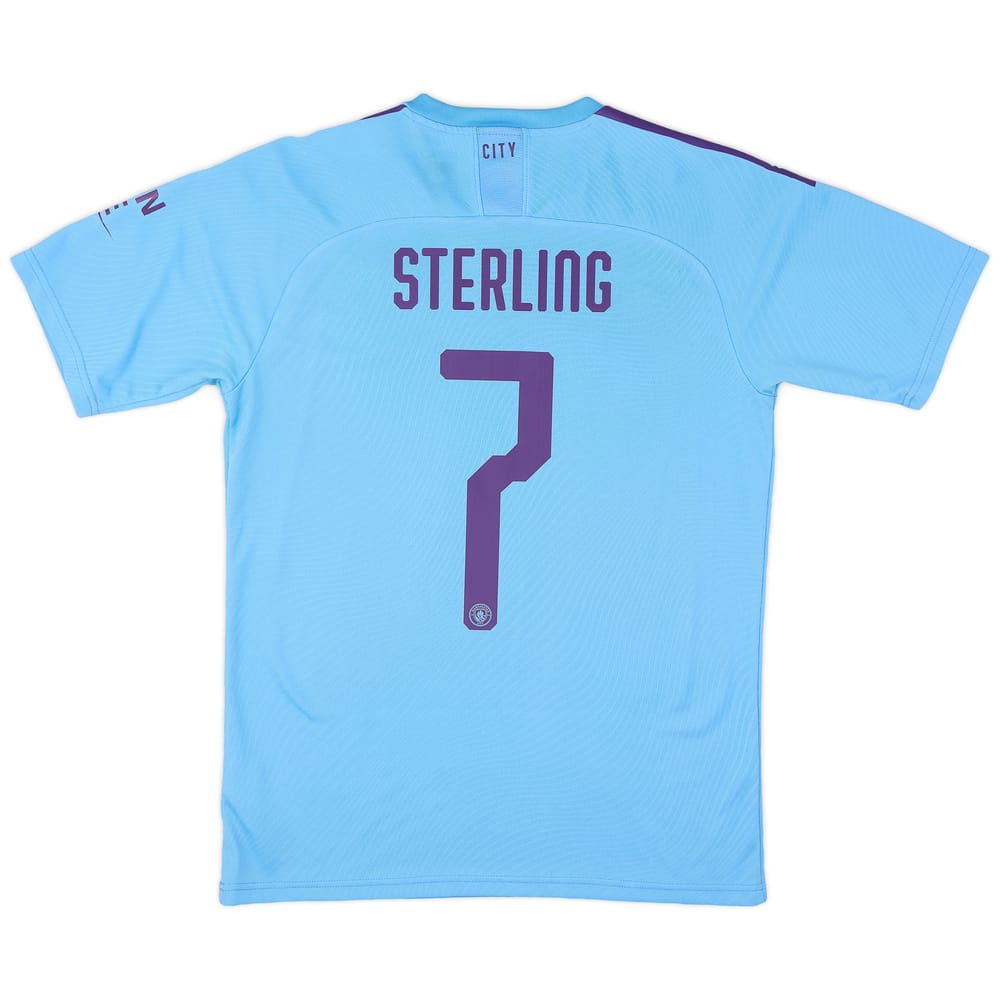 2019-20 Manchester City Home Shirt Sterling #7 - 6/10 - (M)