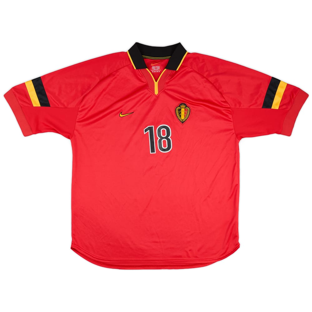 1999-00 Belgium Match Issue Home Shirt #18