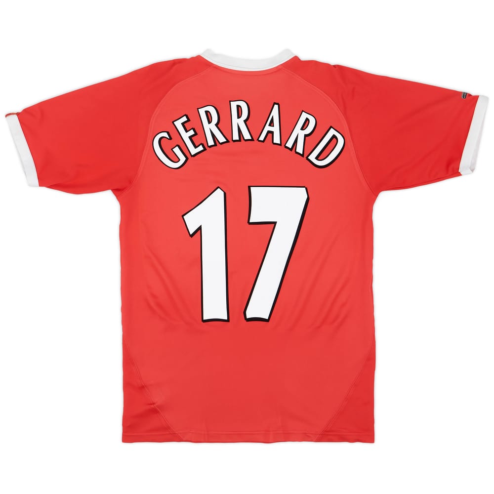 2001-03 Liverpool CL Shirt Gerrard #17 - 5/10 - (M)